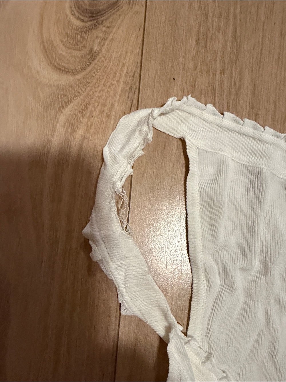 Gucci Cream Ribbed Racerback Tank Top - Picture 3 of 7